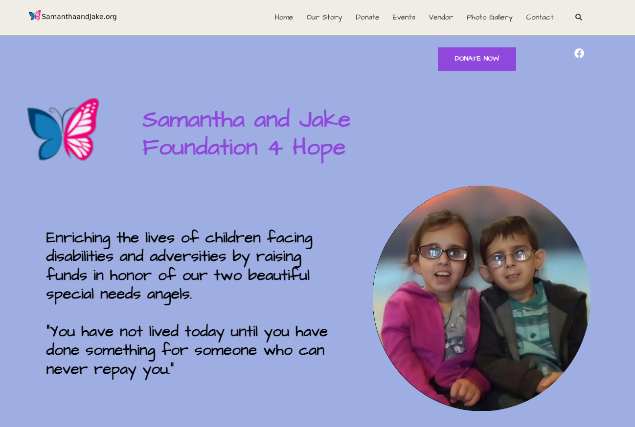 Samantha and Jake Foundation 4 Hope